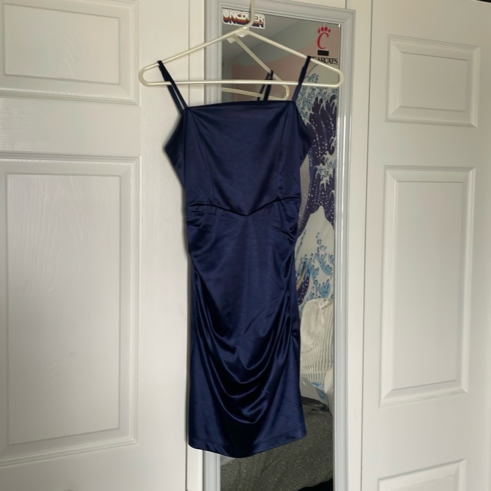 Navy blue homecoming dress